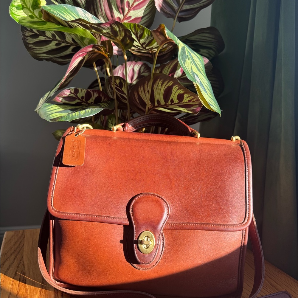 VINTAGE COACH WILLIS BAG 9927 in BRITISH TAN